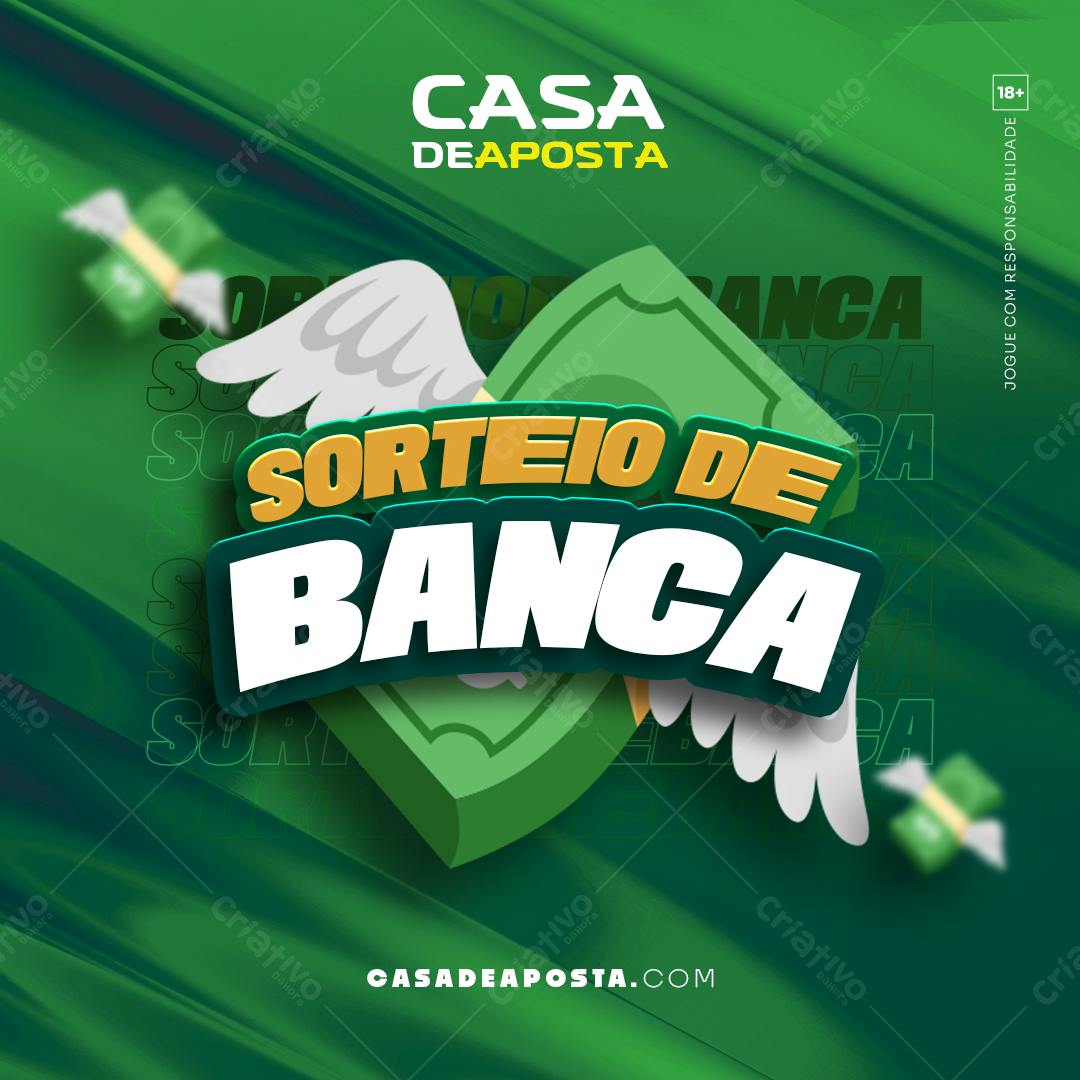 Flyer Sorteio de Banca PSD Editável