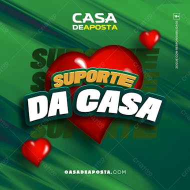 Suporte da casa casa de aposta