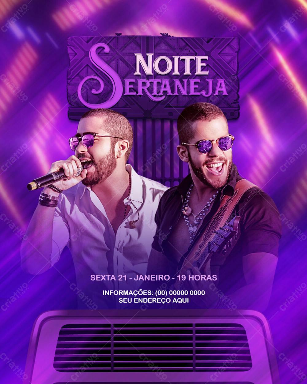 Flyers Para Artistas E Eventos Estilo Fesra Sertaneja Modelo 247