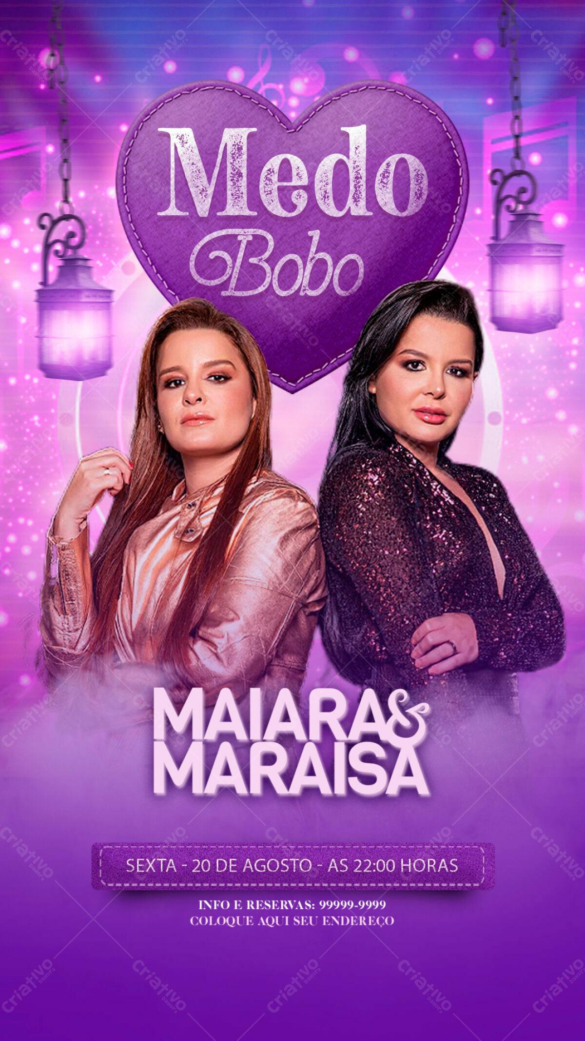 Flyer para Show Maiara & Maraisa PSD Editável