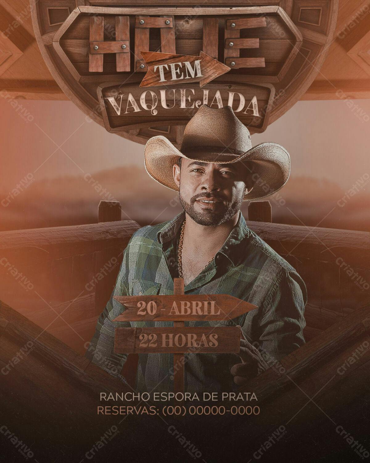Flyer Vaquejada PSD Editável