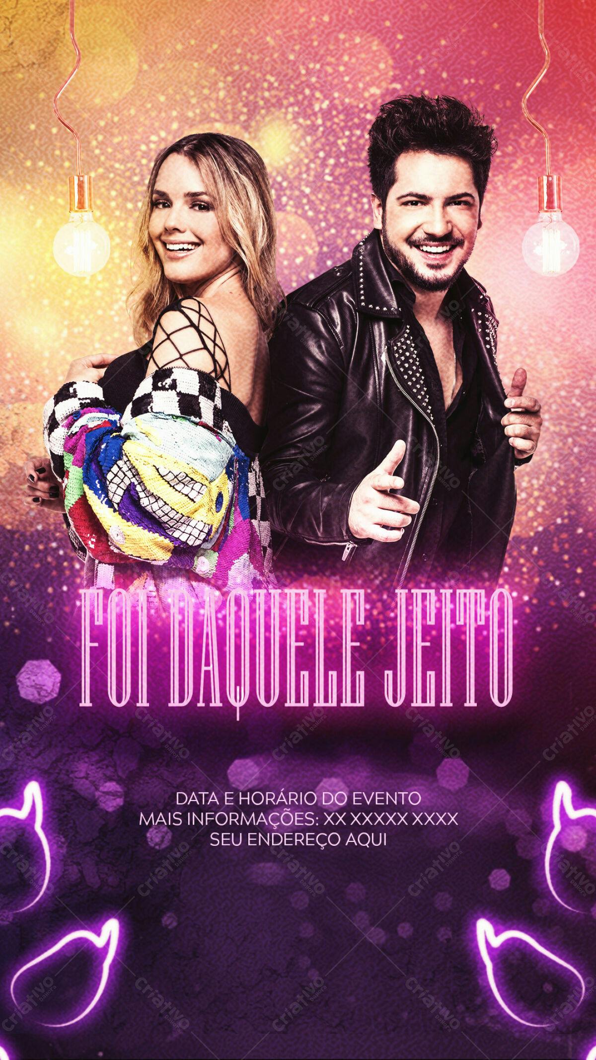 Flyer para Show Musical PSD Editável