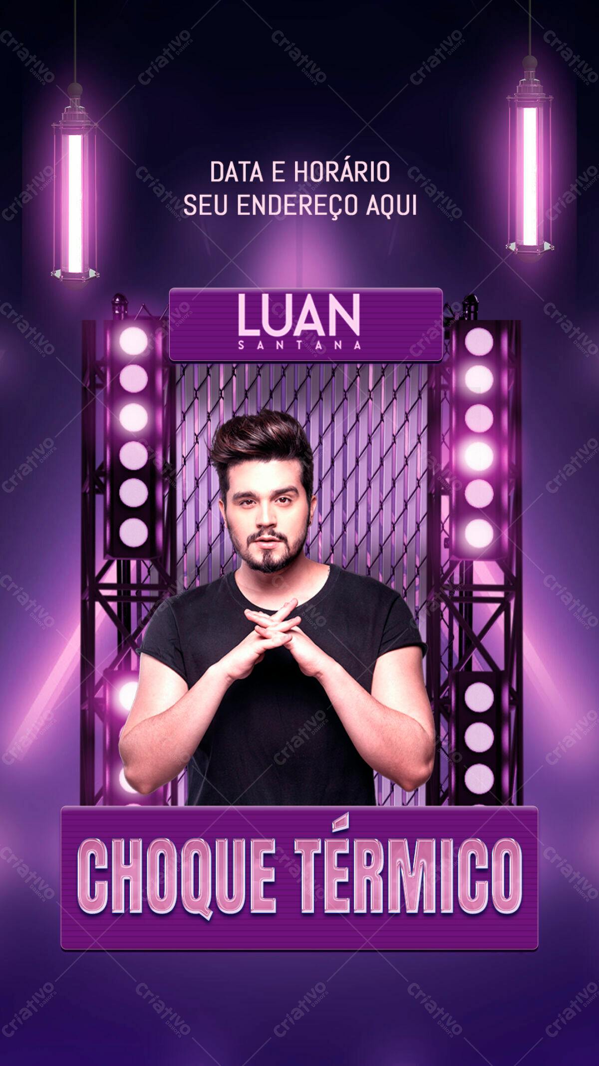 Flyer para Show Luan Santana PSD Editável