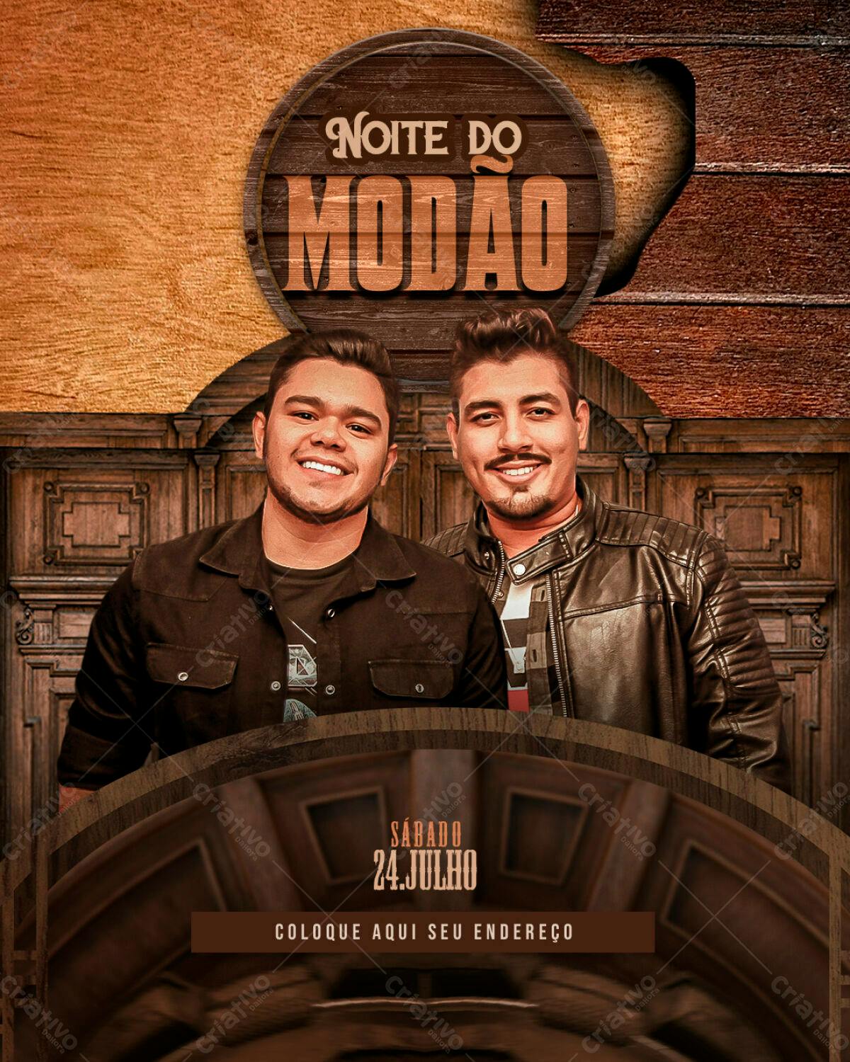Flyer Noite do Modão PSD Editável