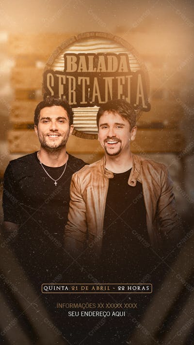 Flyers Para Artistas E Eventos Estilo Fesra Sertaneja Modelo 216