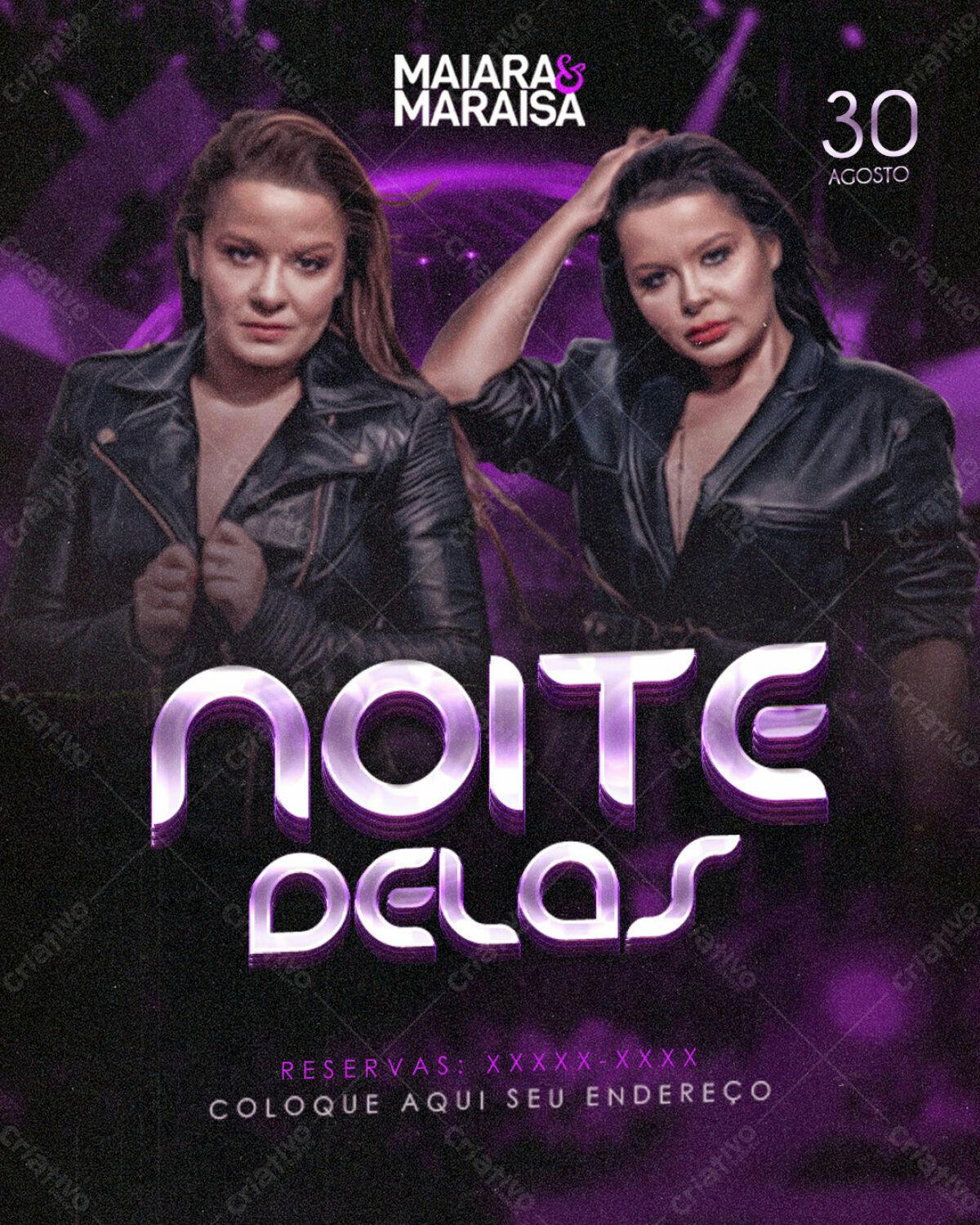 Flyer para Show Maiara & Maraisa PSD Editável