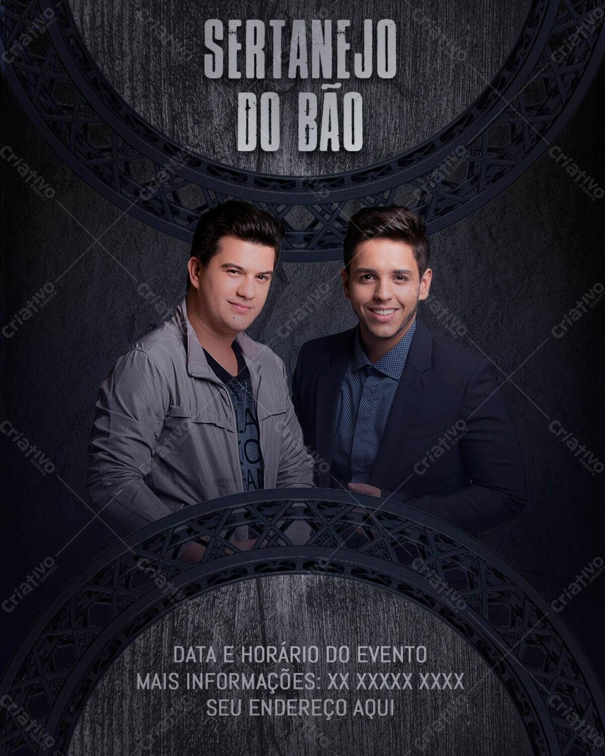 Flyer Sertanejo Do Bão PSD Editável