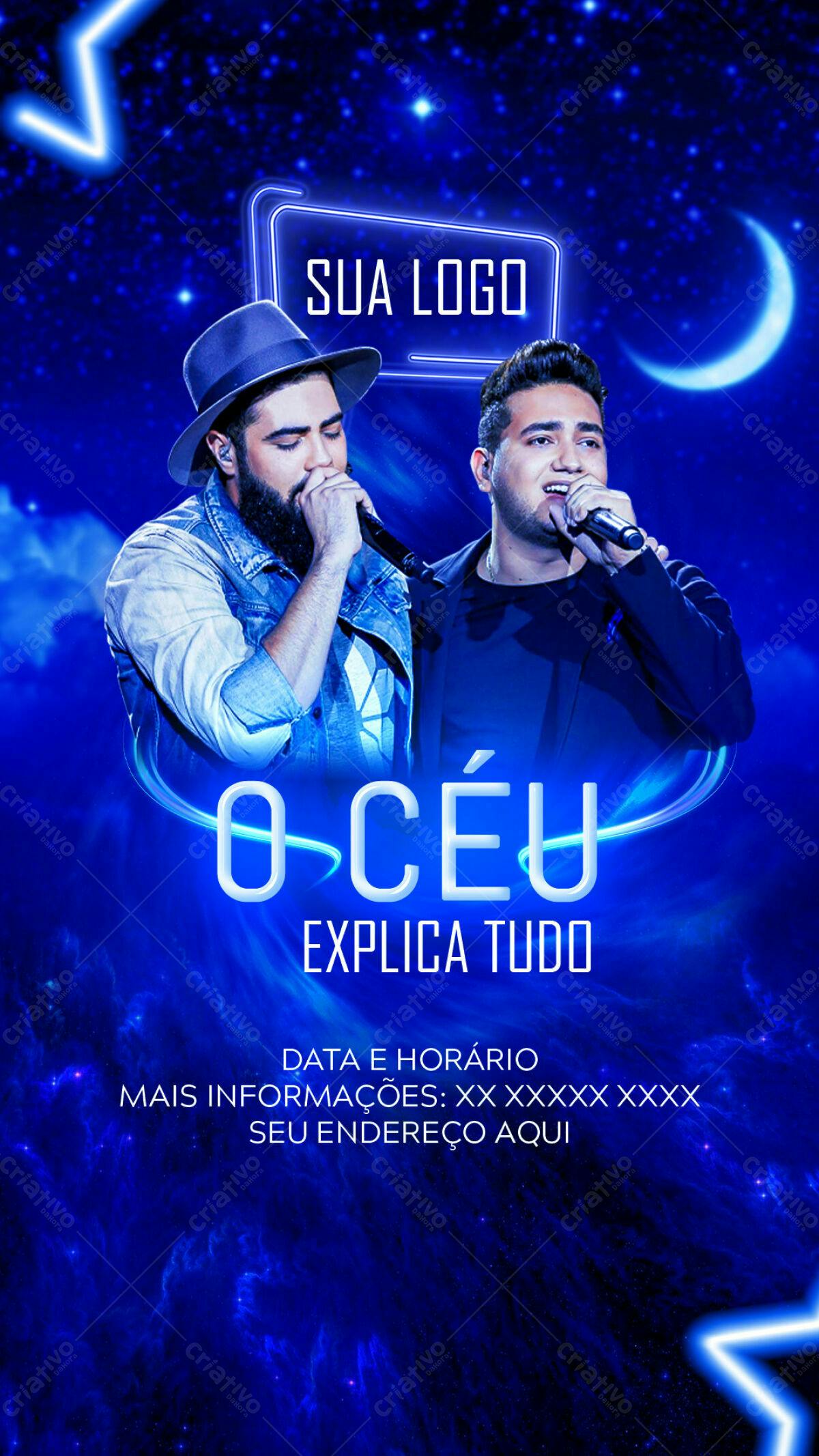 Flyer para Show Musical PSD Editável