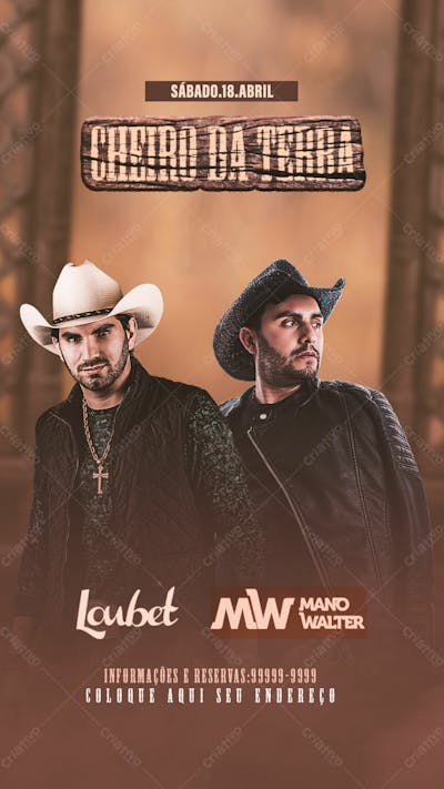 Flyers Para Artistas E Eventos Estilo Fesra Sertaneja Modelo 158