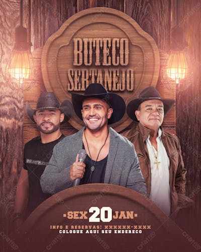 Flyers Para Artistas E Eventos Estilo Fesra Sertaneja Modelo 161