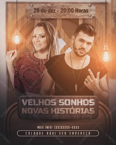 Flyers Para Artistas E Eventos Estilo Fesra Sertaneja Modelo 187