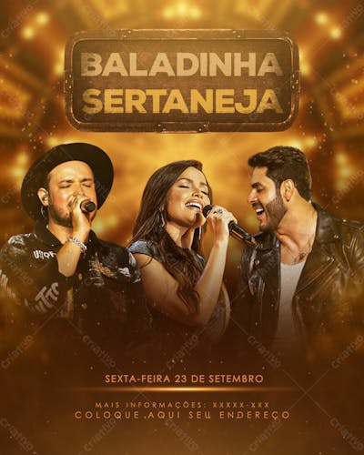 Flyers Para Artistas E Eventos Estilo Fesra Sertaneja Modelo 103