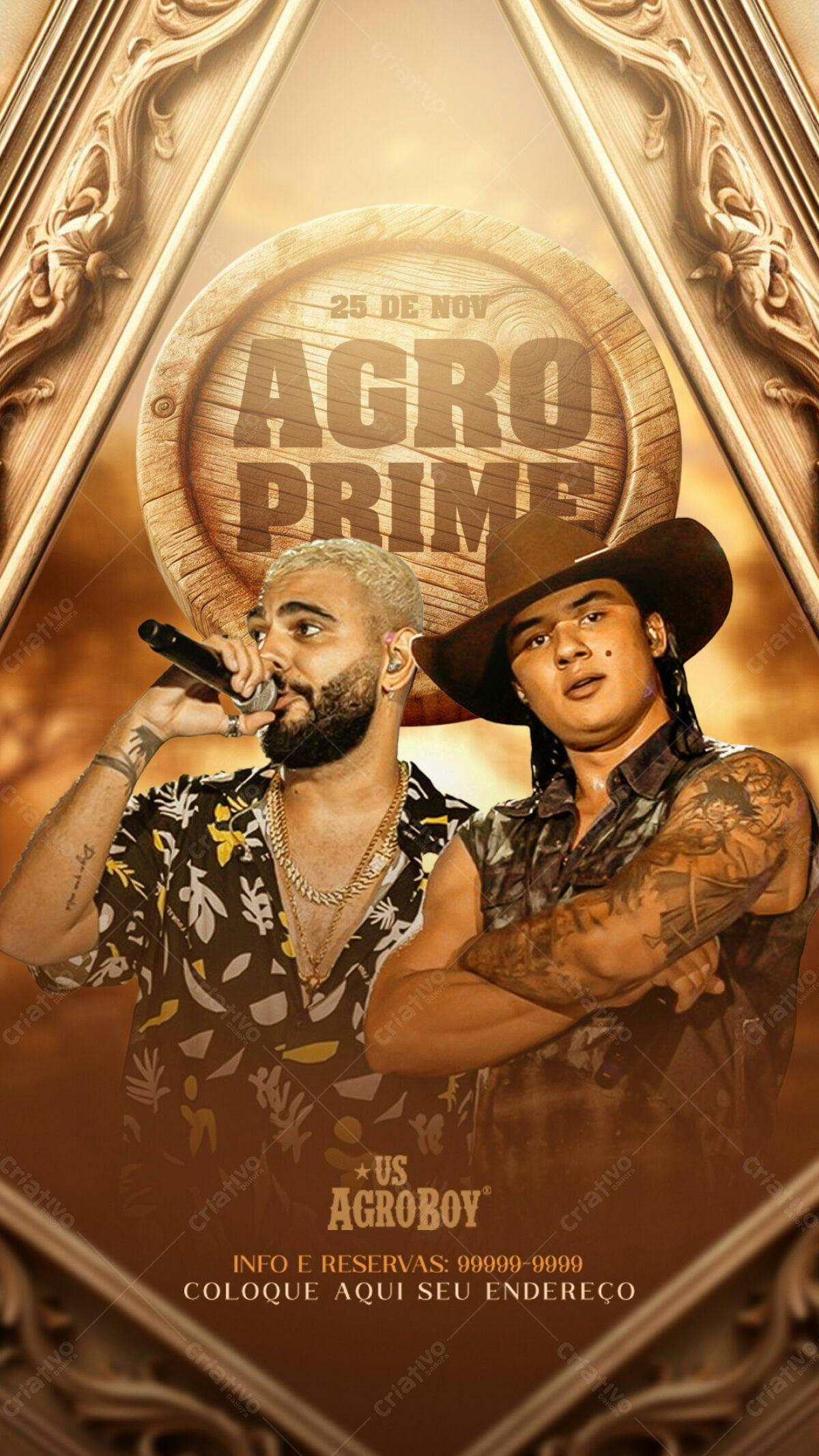 Flyer para Evento Agro Prime PSD Editável