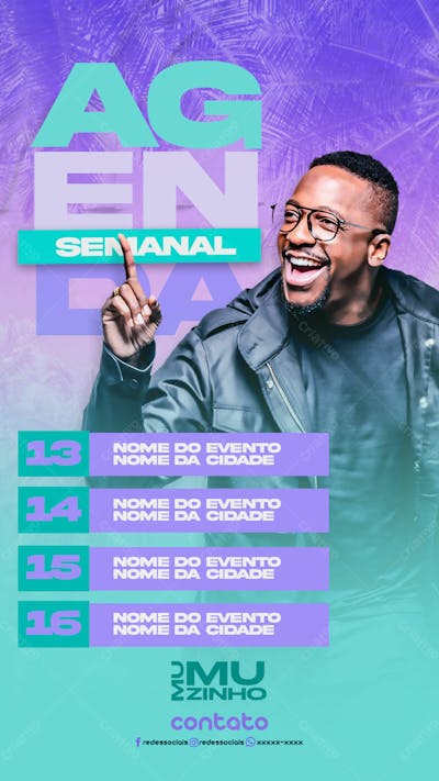 Flyers Para Artistas E Eventos Estilo Fesra Sertaneja Modelo 118
