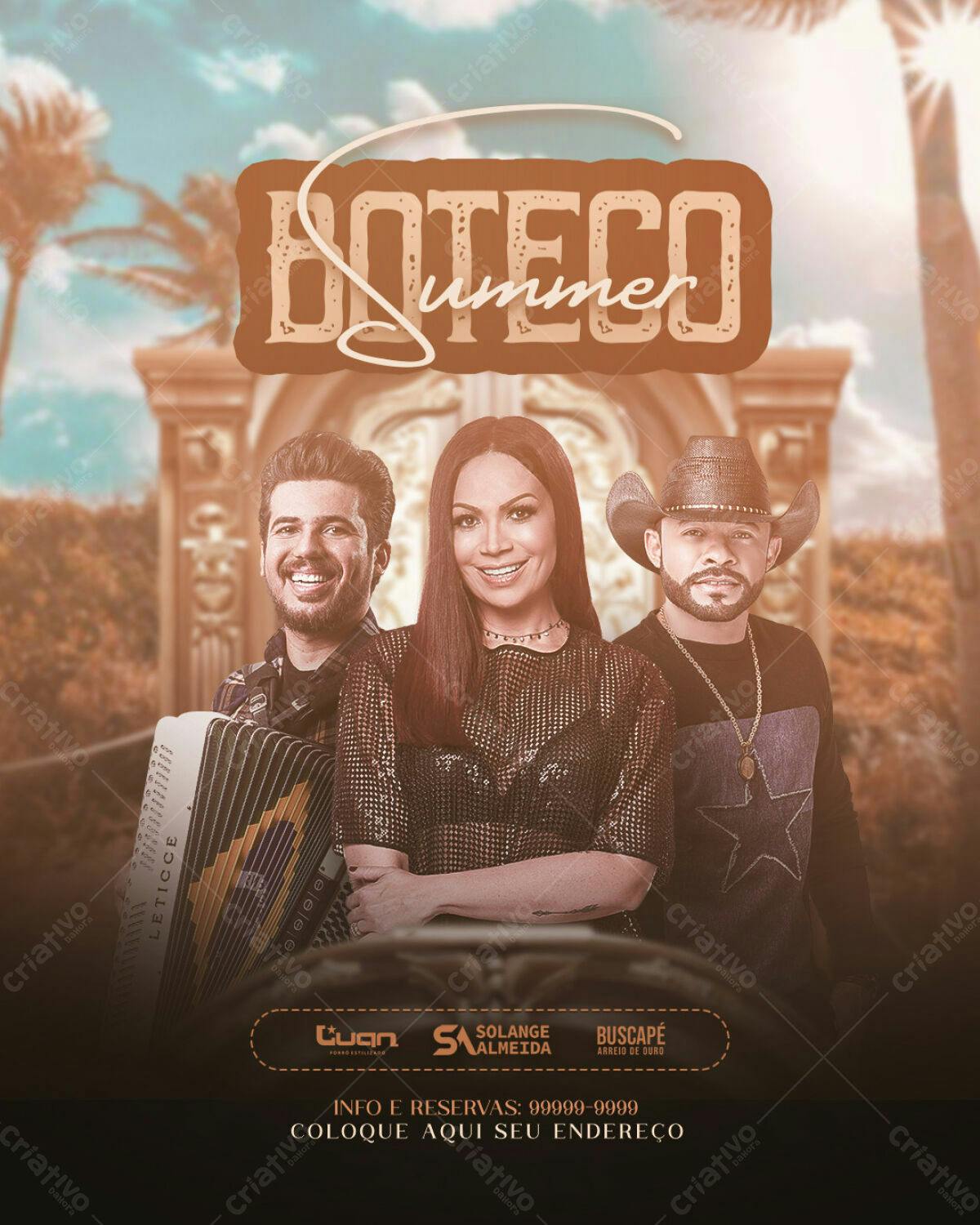Flyer Boteco Summer PSD Editável