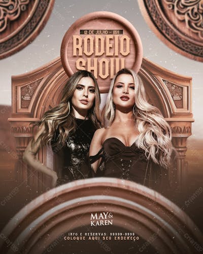 Flyers Para Artistas E Eventos Estilo Fesra Sertaneja Modelo 125