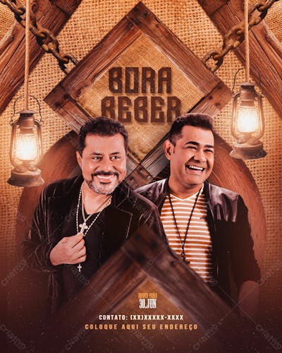 Flyers Para Artistas E Eventos Estilo Fesra Sertaneja Modelo 133
