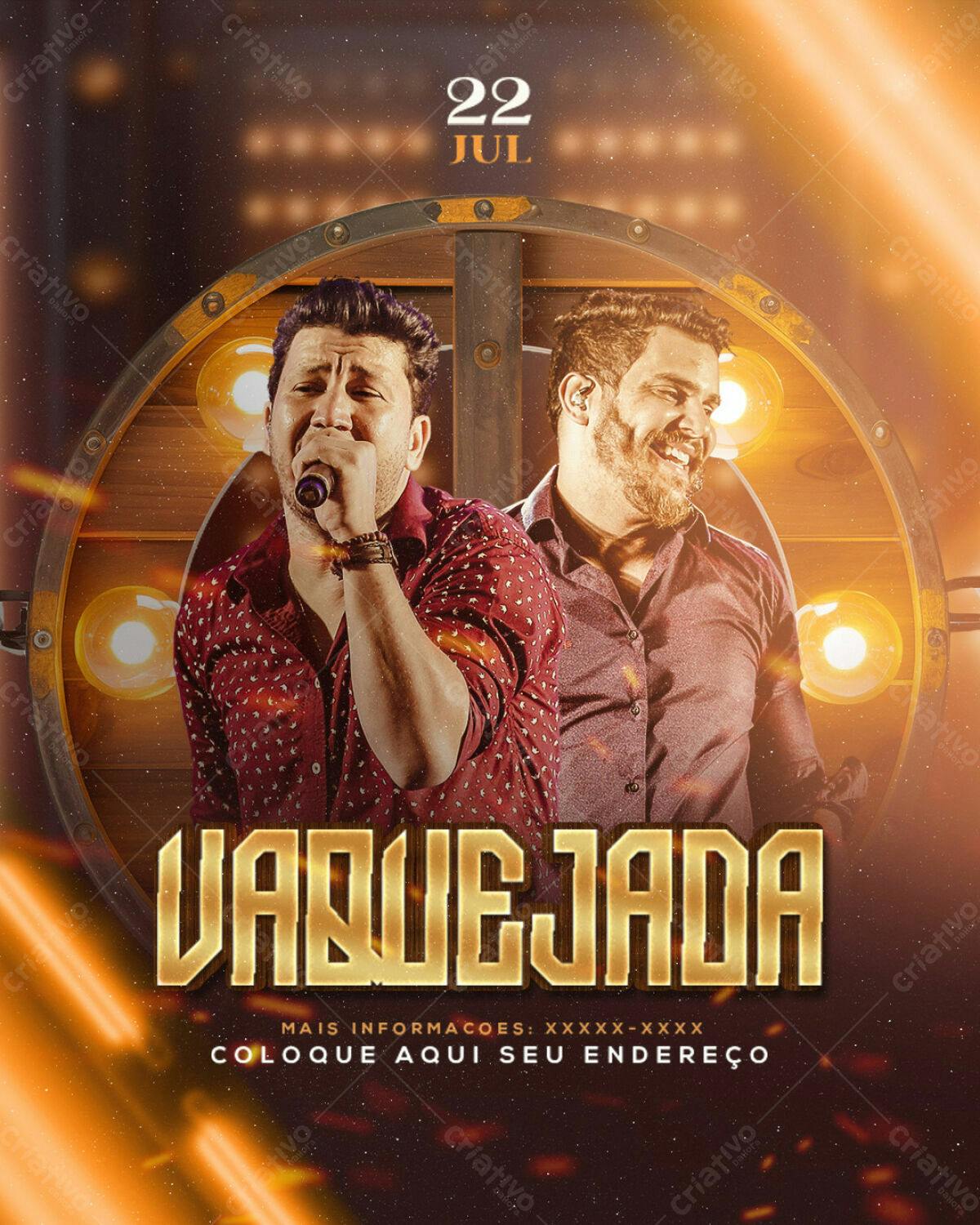 Flyer Vaquejada PSD Editável