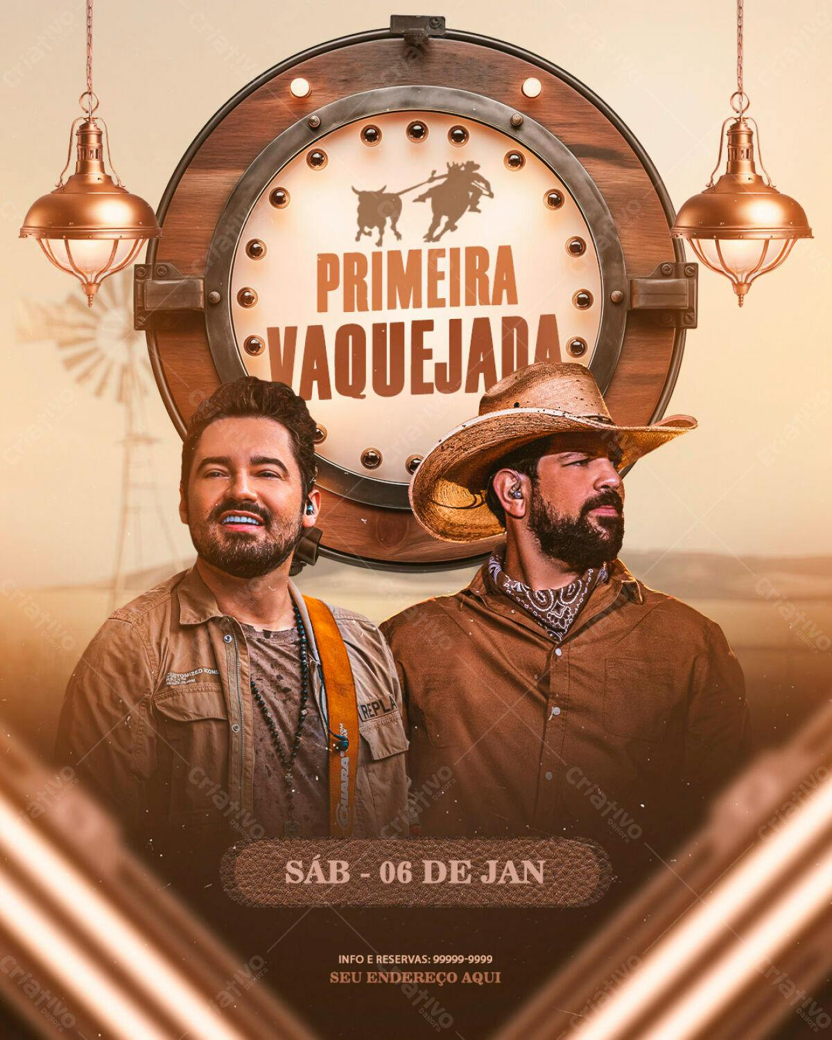 Flyer Vaquejada PSD Editável