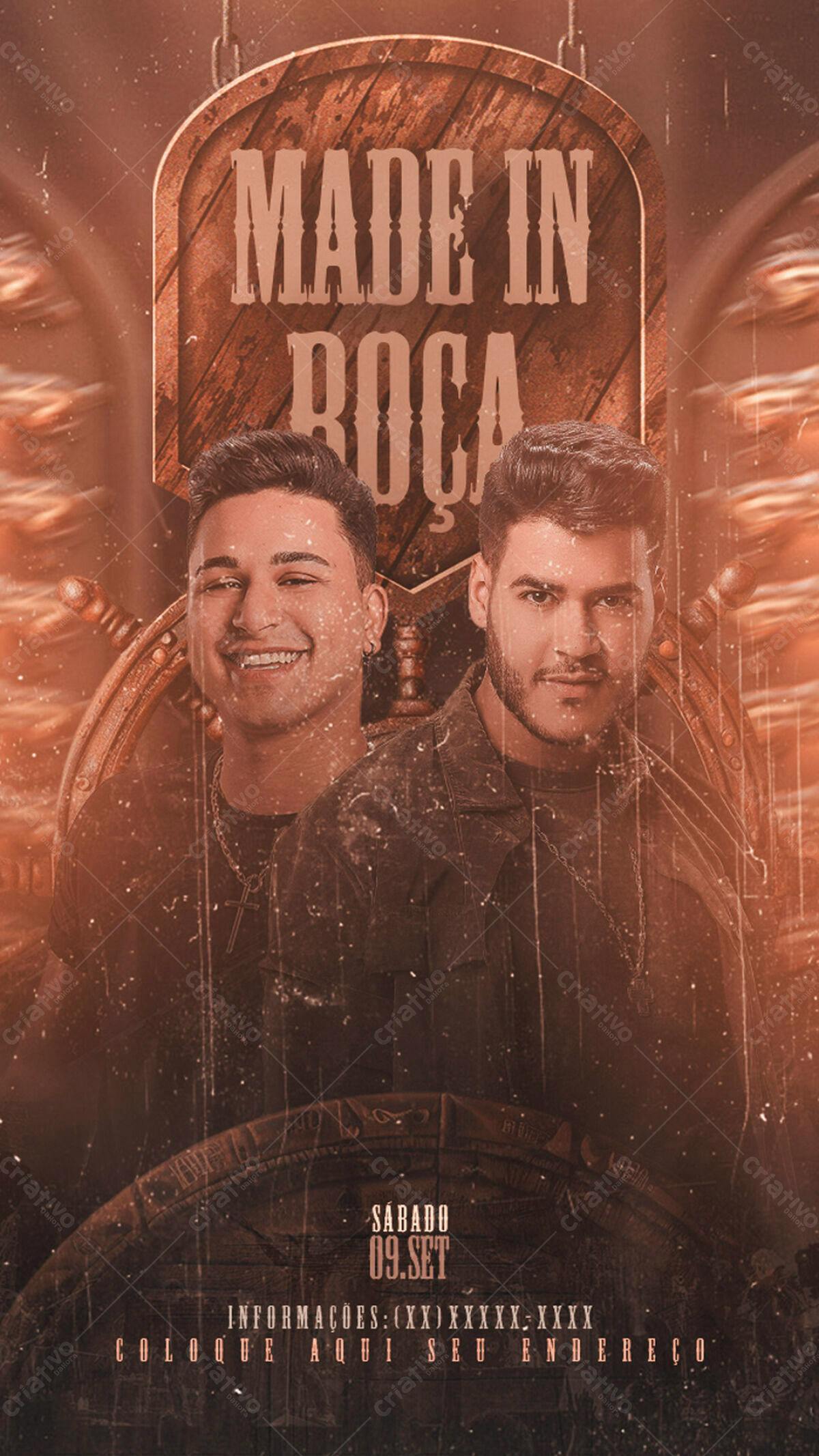 Flyer Made in Roca PSD Editável