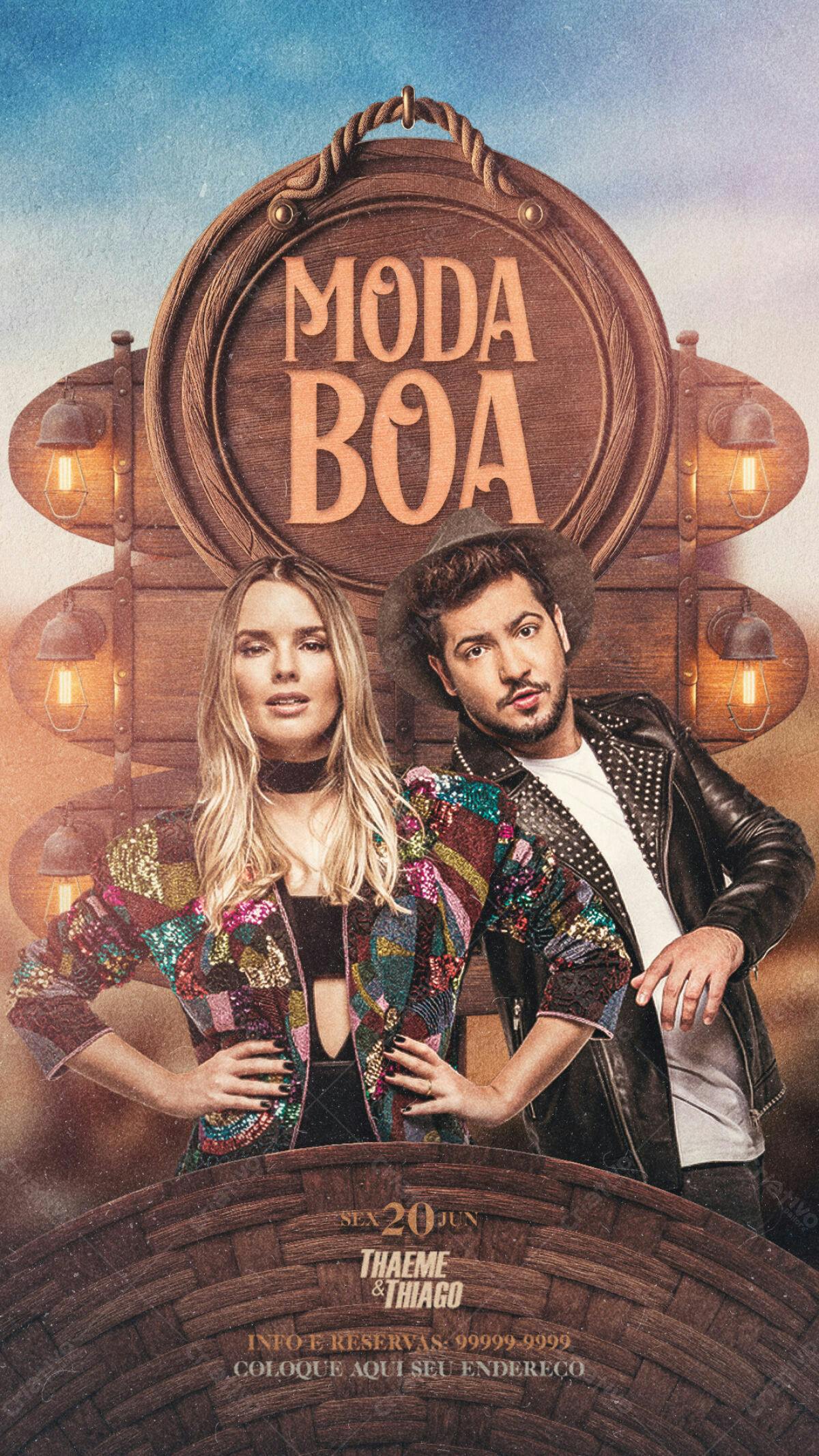 Flyer Thaeme & Thiago Show PSD Editável