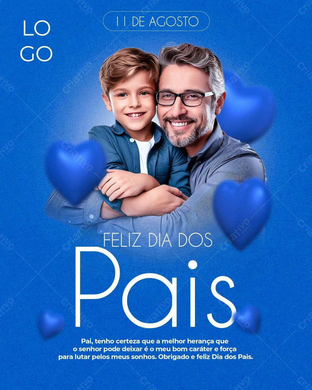 Postagem Dia dos Pais PSD Editável