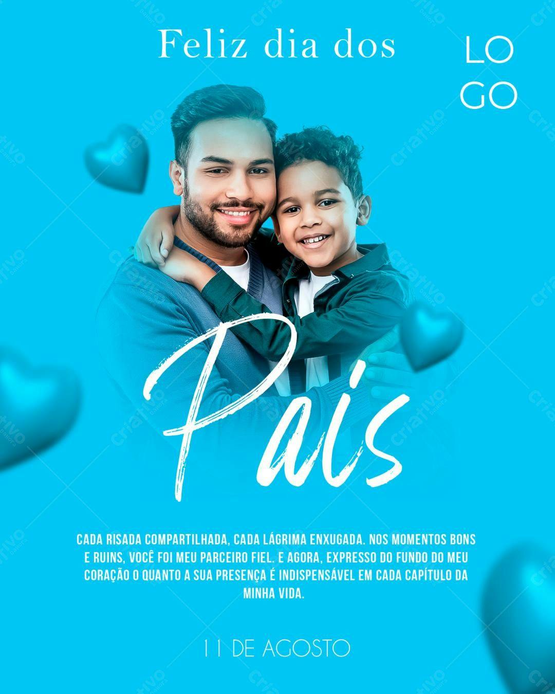 Flyer Dia dos Pais PSD Editável