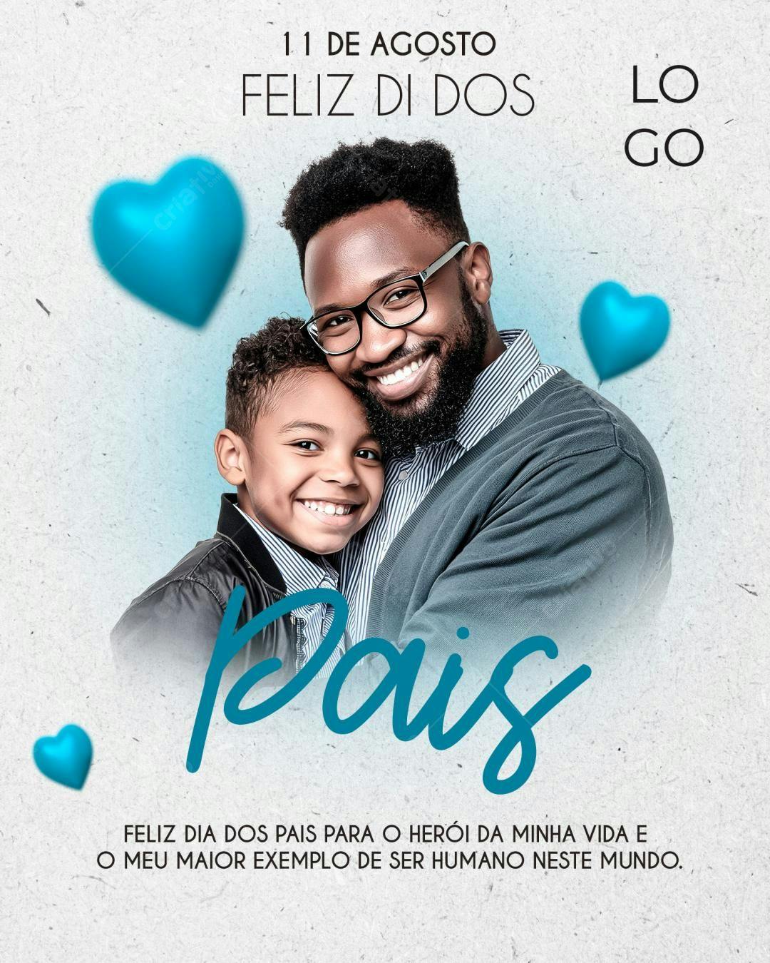 Flyer Dia dos Pais PSD Editável