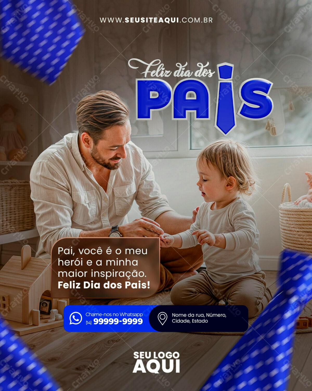 Postagem Dia dos Pais PSD Editável