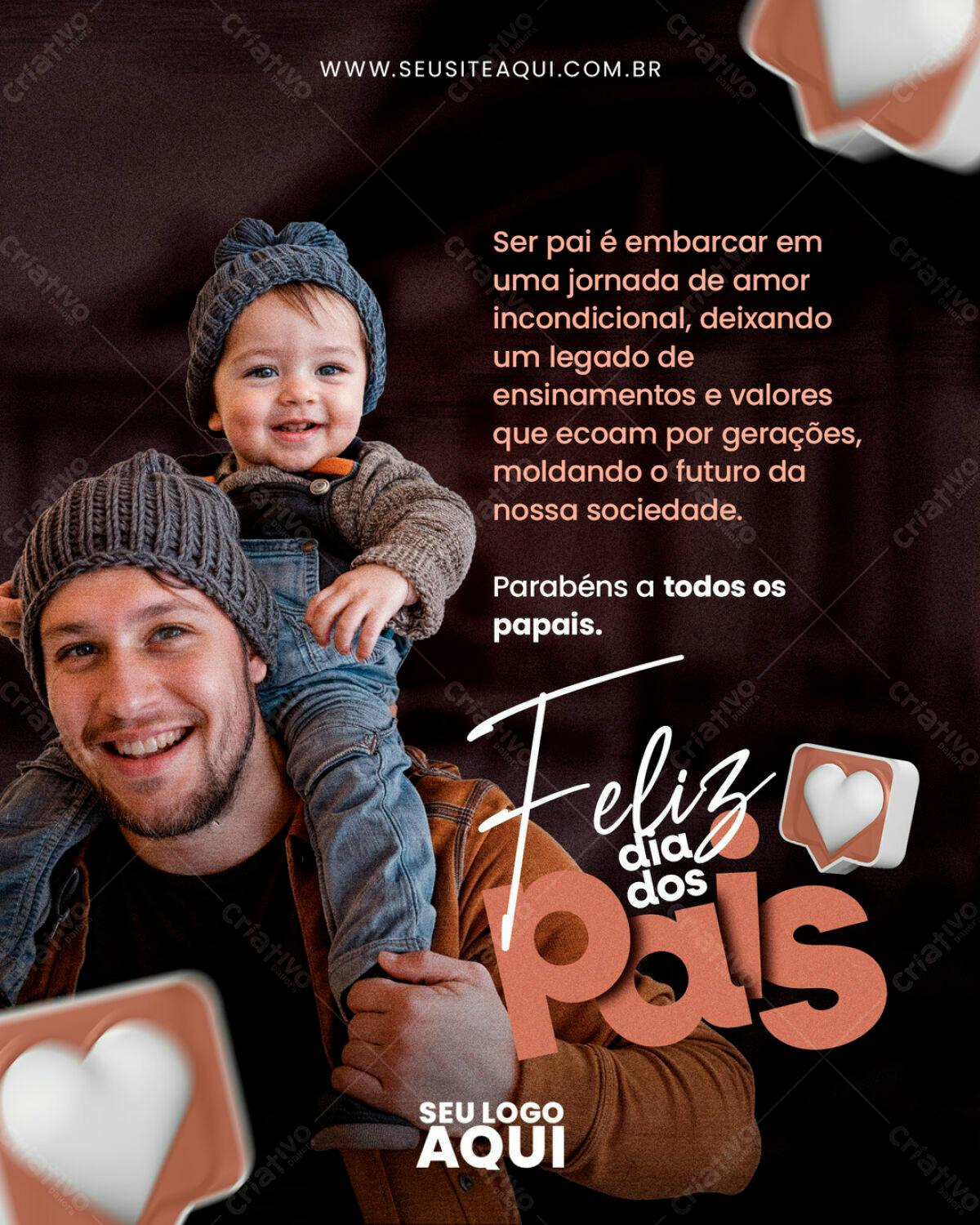 Flyer para o Dia dos Pais PSD Editável