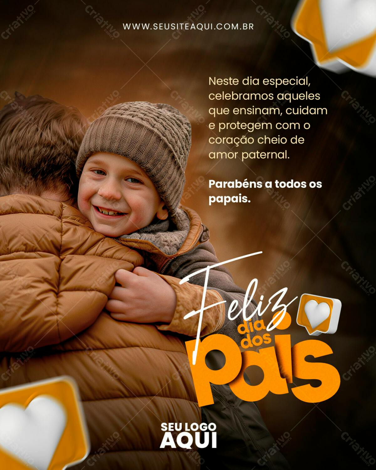 Flyer Dia dos Pais PSD Editável