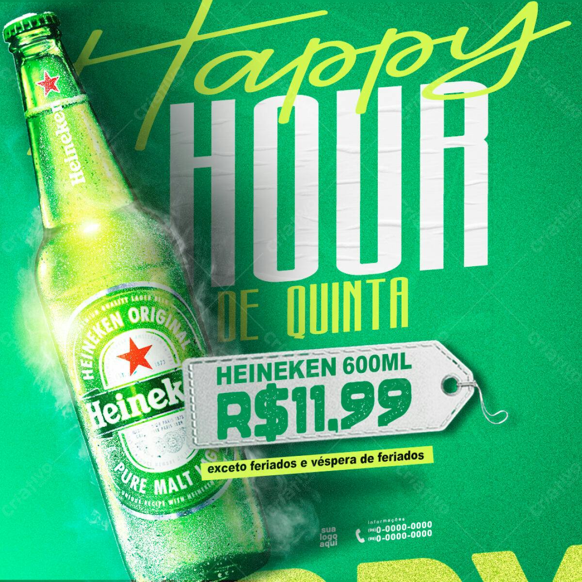Flyer Happy Hour de Quinta PSD Editável