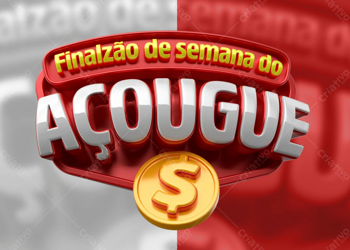Banner Final de Semana do Açougue PSD Editável