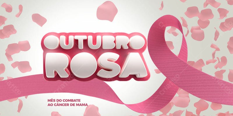 Outubro rosa banner prevenção