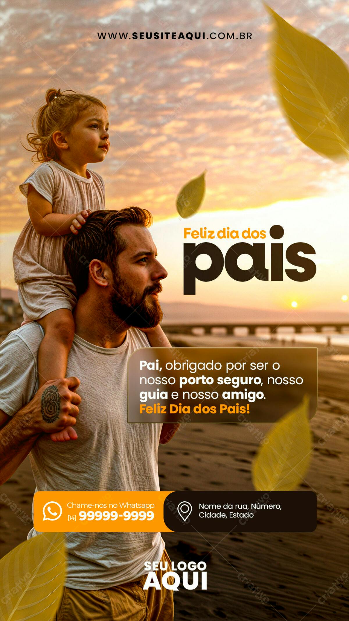 Flyer Dia dos Pais PSD Editável