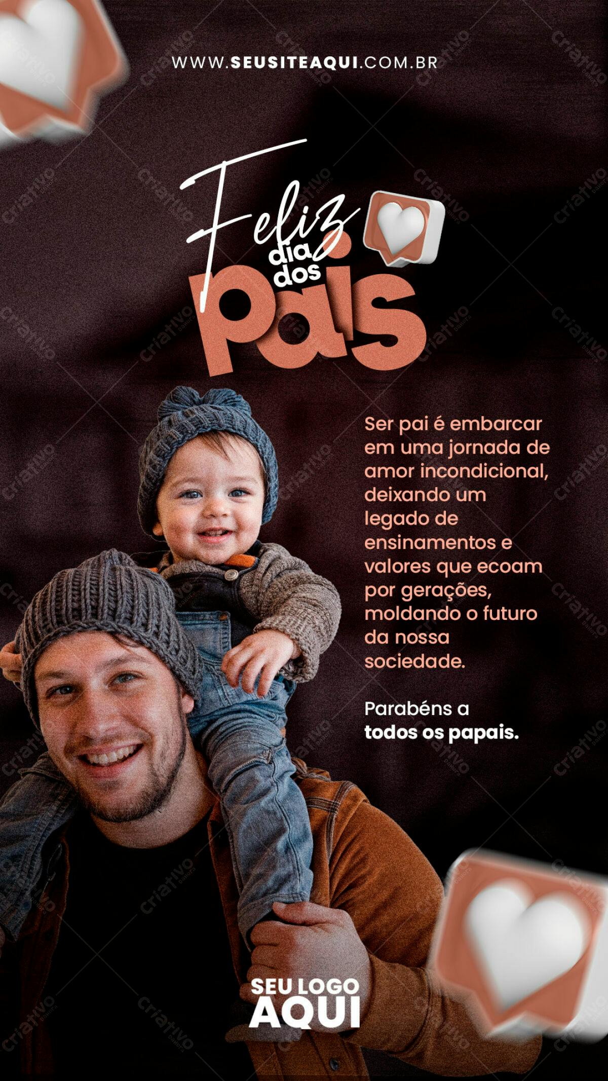 Postagem Dia dos Pais PSD Editável