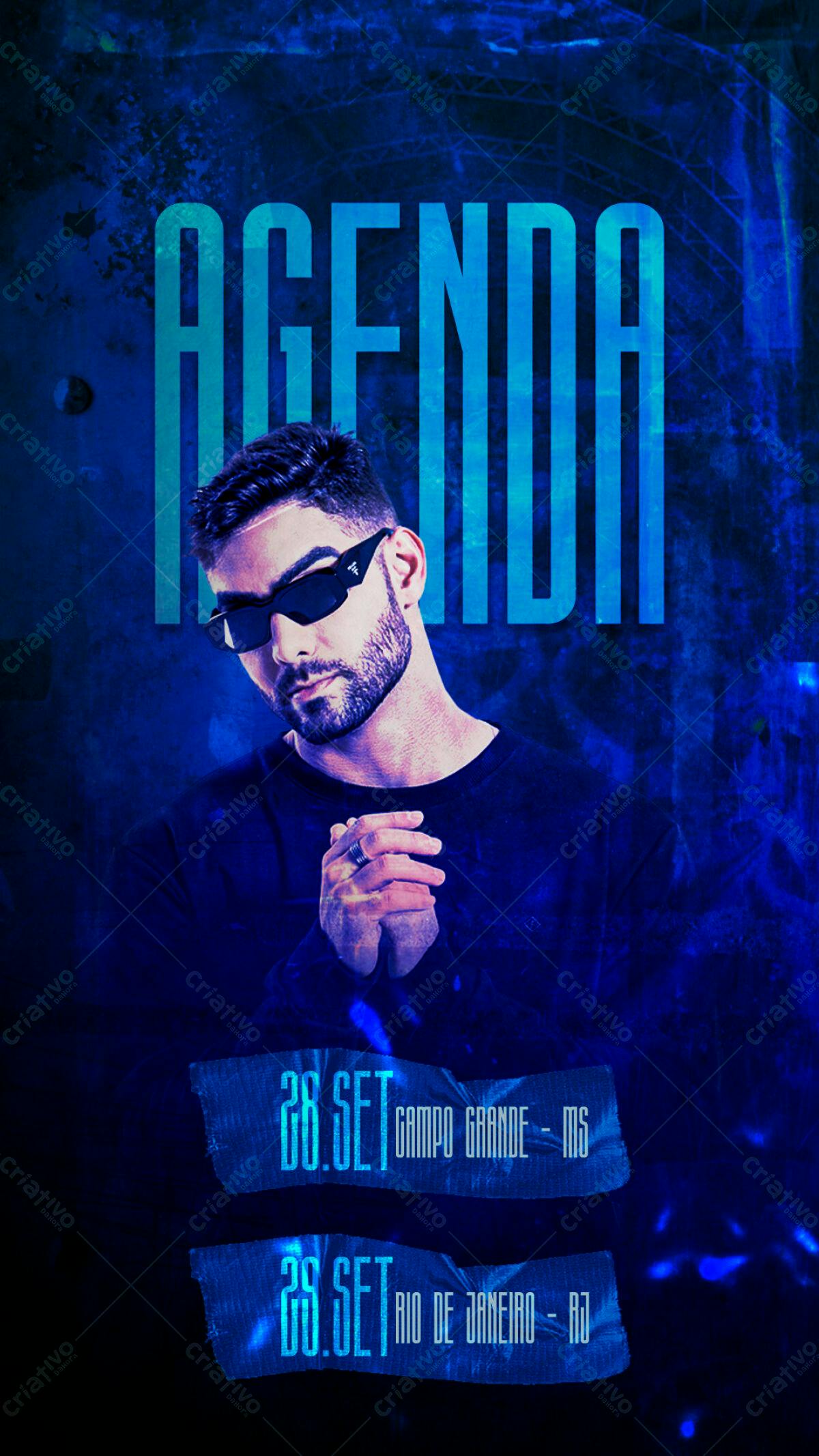 Flyer para Show Musical PSD Editável