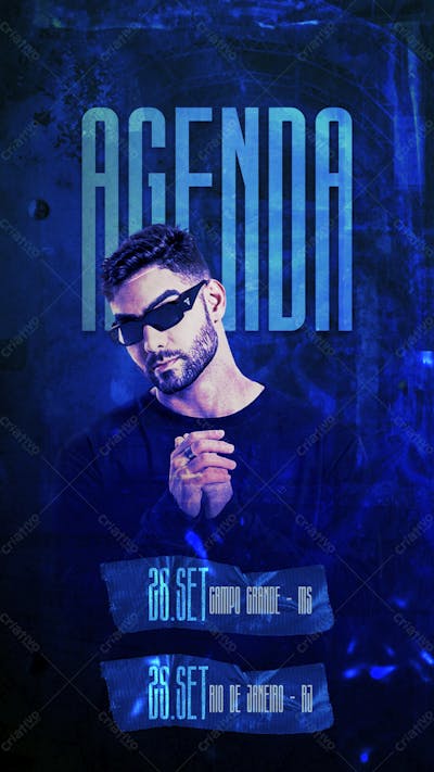 95 Flyers Para Artistas E Eventos Agenda Semanal Story