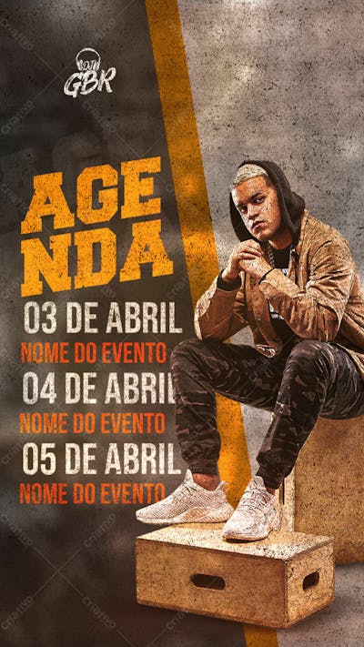 98 Flyers Para Artistas E Eventos Agenda Semanal Story