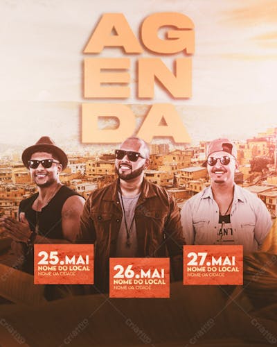 99 Flyers Para Artistas E Eventos Agenda Semanal Feed