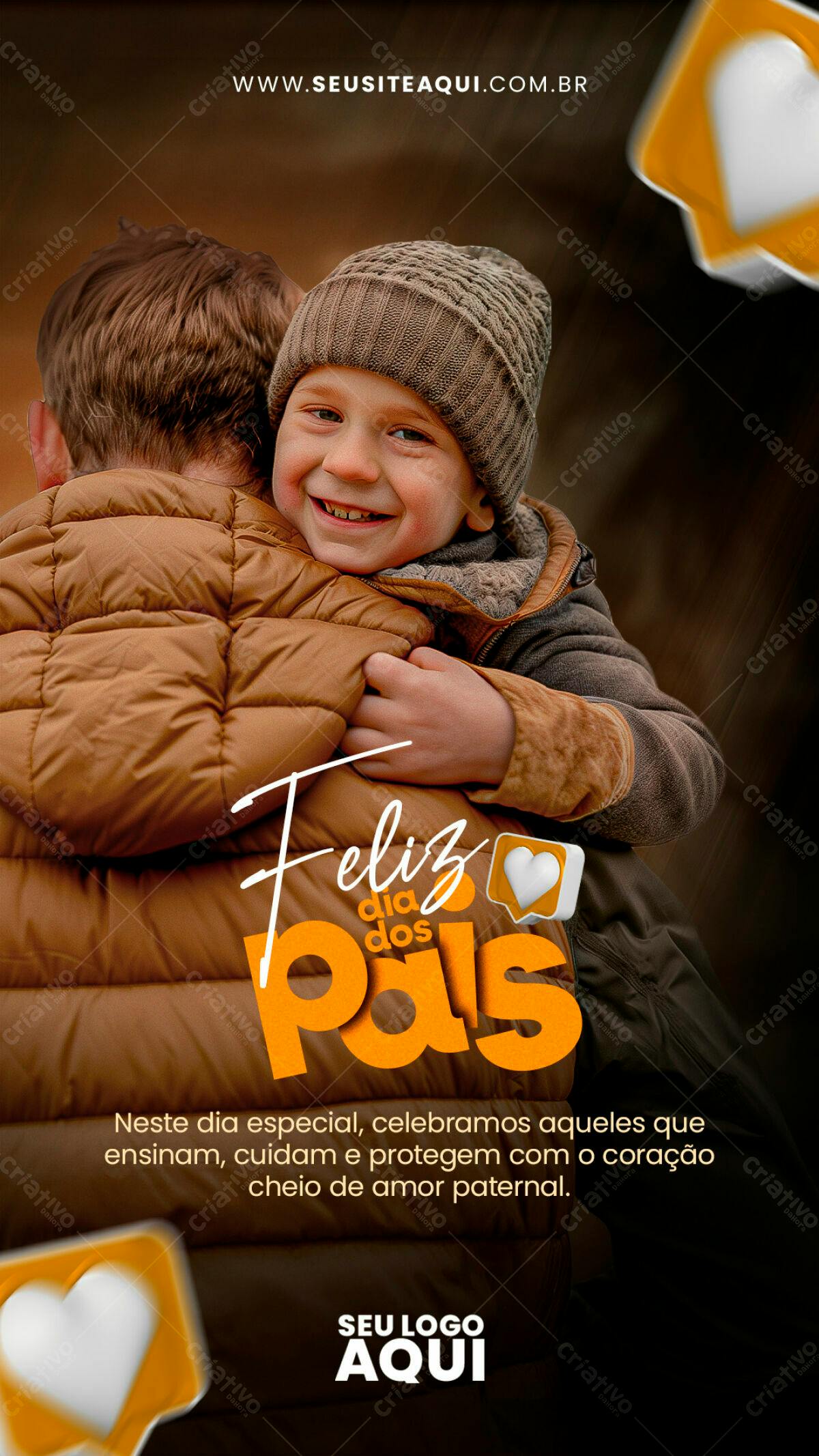 Postagem Dia dos Pais PSD Editável