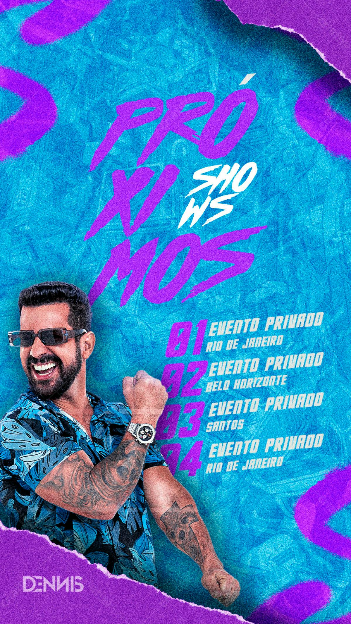 Flyer Dennis Show Shows PSD Editável