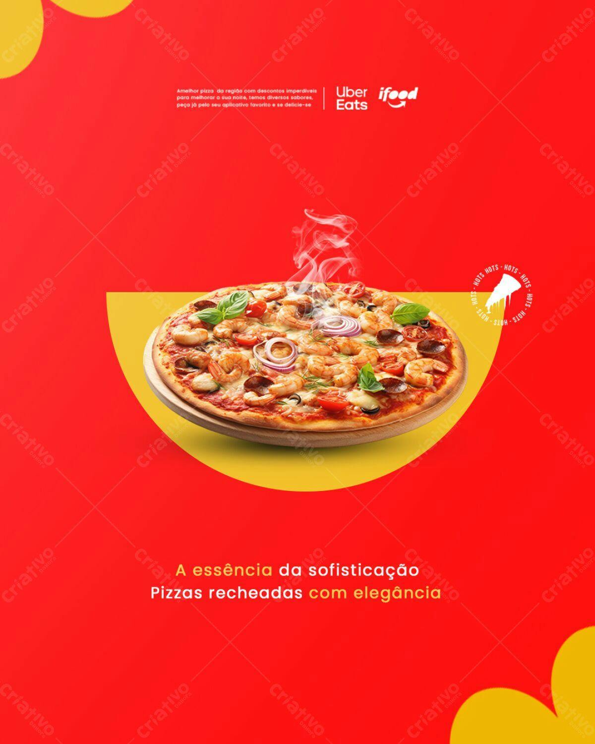 Flyer para Pizzaria PSD Editável