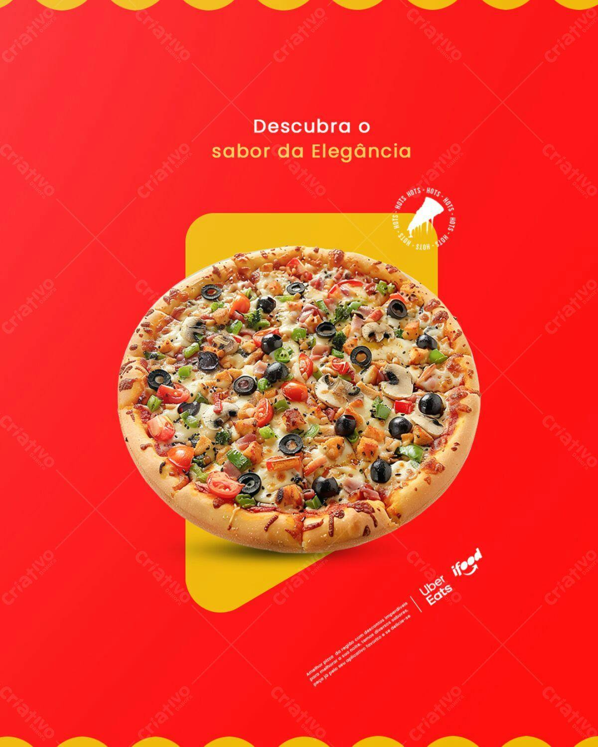 Flyer para Pizzaria PSD Editável