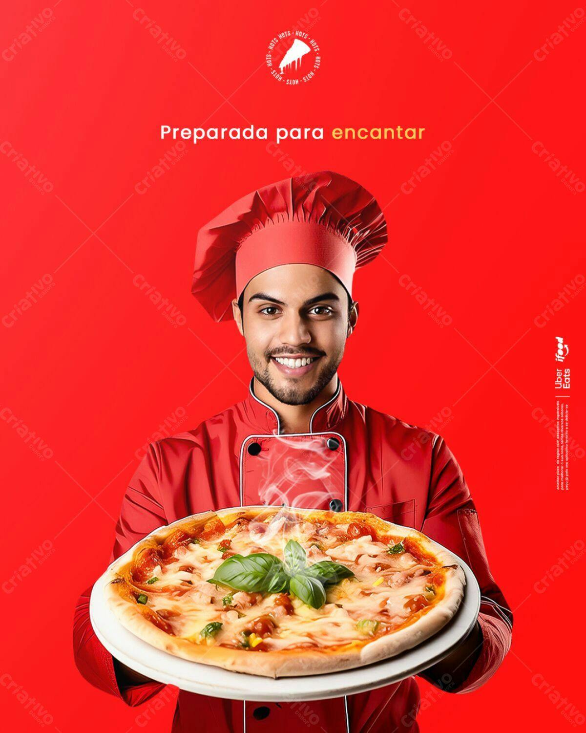 Flyer para Pizzaria PSD Editável