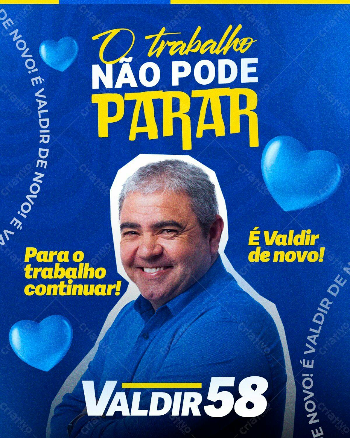 Flyer de Campanha Política PSD Editável