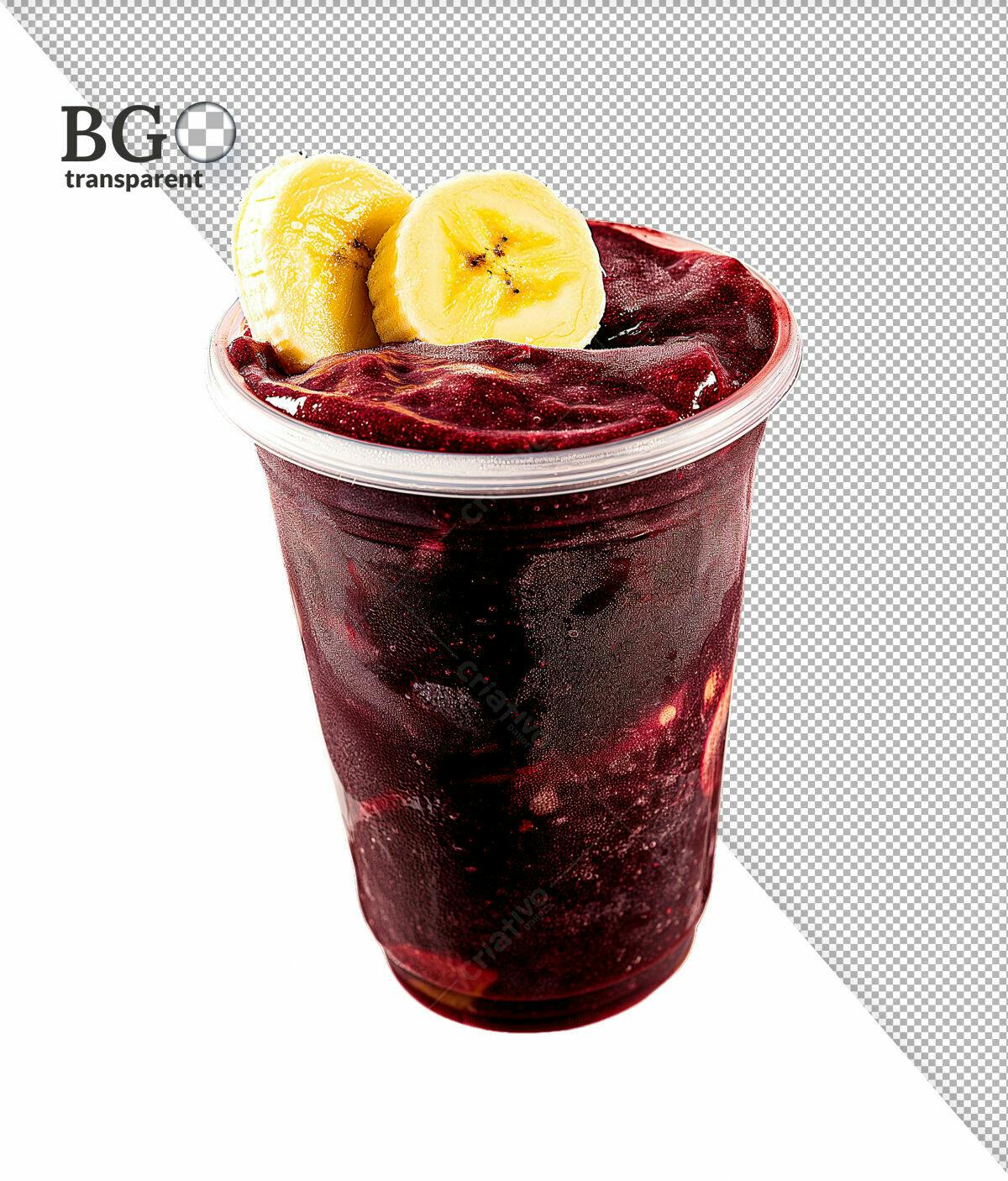 Açaí com Banana PSD Editável