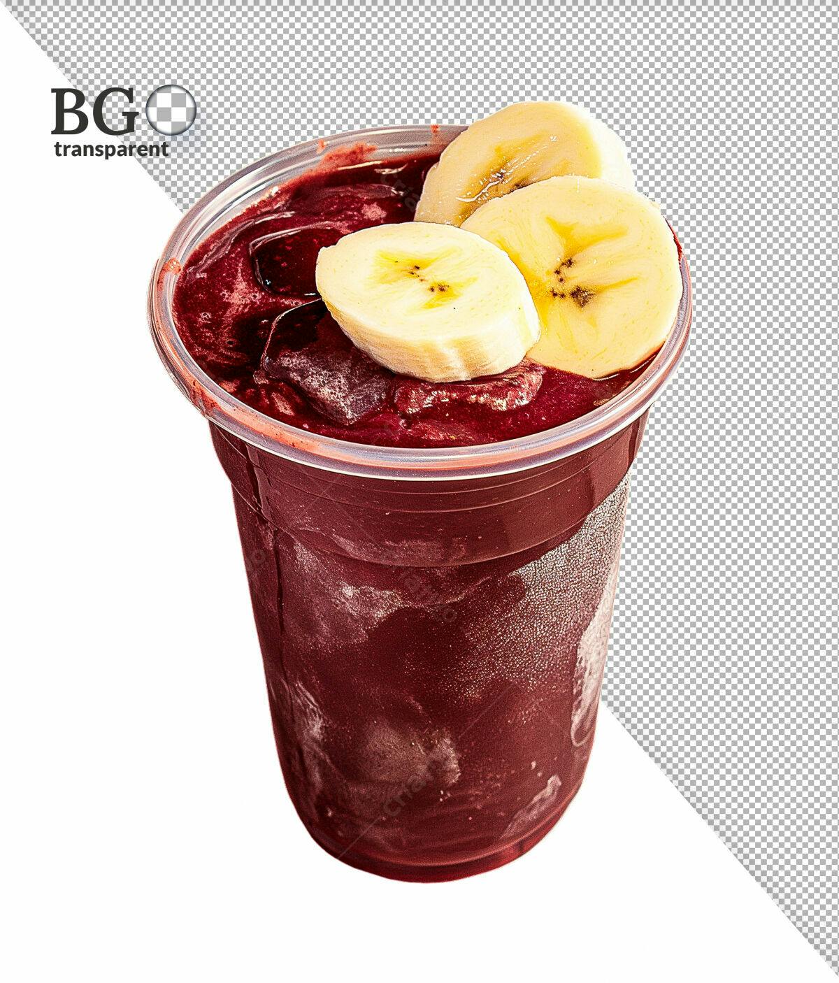 PSD Açaí com Banana para Lanchonete PSD Editável