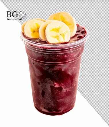 Copo de açaí em alta qualidade para composição