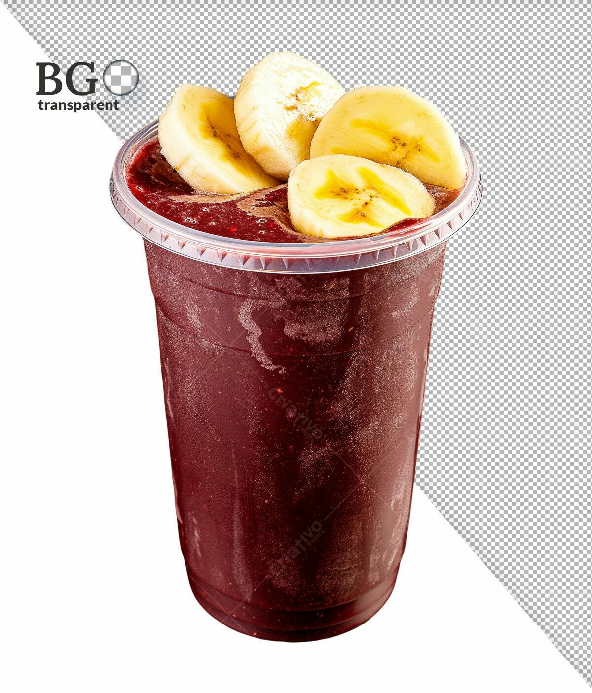 Açaí com Banana PSD Editável